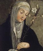 unknow artist St Catherine of Siena Spain oil painting artist